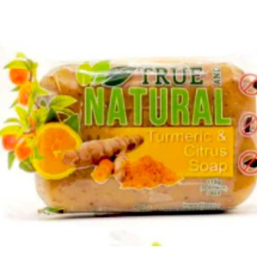 TRUE & NATURAL TUMERIC & GINGER SOAP